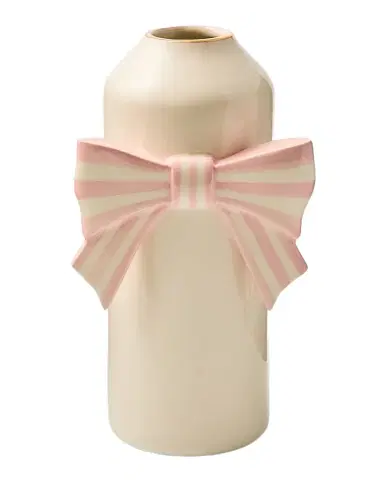 MacKenzie-Childs Rosy Bow 10" Vase | Thumbnail 1 MacKenzie-Childs Rosy Bow 10" Vase | Thumbnail 1