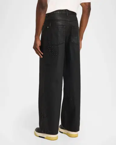 Ksubi Men's Maxx Black Denim Straight-Leg Jeans | Thumbnail 3 Ksubi Men's Maxx Black Denim Straight-Leg Jeans | Thumbnail 3