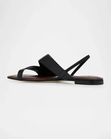 Vince Parker Leather Flat Slingback Sandals | Thumbnail 4 Vince Parker Leather Flat Slingback Sandals | Thumbnail 4