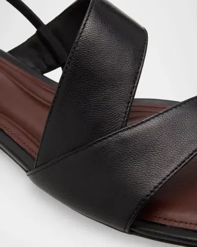 Vince Parker Leather Flat Slingback Sandals | Thumbnail 5 Vince Parker Leather Flat Slingback Sandals | Thumbnail 5