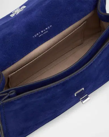 Tory Burch Kira Turnlock Suede Convertible Shoulder Bag | Thumbnail 4 Tory Burch Kira Turnlock Suede Convertible Shoulder Bag | Thumbnail 4