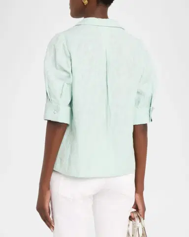 rag & bone Carmella Puff-Sleeve Blouse | Thumbnail 2 rag & bone Carmella Puff-Sleeve Blouse | Thumbnail 2