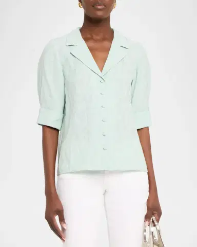 rag & bone Carmella Puff-Sleeve Blouse | Thumbnail 3 rag & bone Carmella Puff-Sleeve Blouse | Thumbnail 3