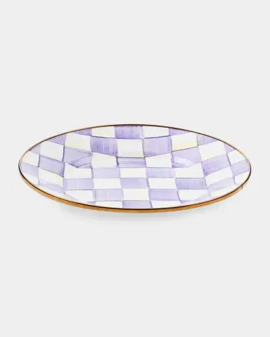 MacKenzie-Childs Violet Check Dinner Plate | Thumbnail 2 MacKenzie-Childs Violet Check Dinner Plate | Thumbnail 2