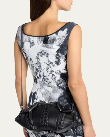 Alexander McQueen Lace-Up Corset Leather Shoulder Bag | Thumbnail 2 Alexander McQueen Lace-Up Corset Leather Shoulder Bag | Thumbnail 2