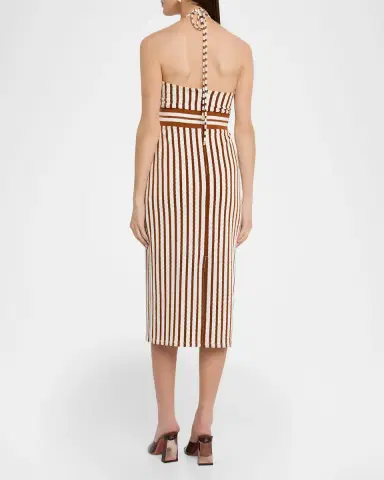 Ramy Brook Stevie Textured Stripe Midi Dress | Thumbnail 3 Ramy Brook Stevie Textured Stripe Midi Dress | Thumbnail 3