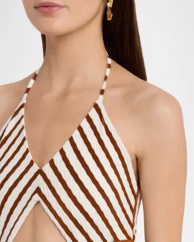 Ramy Brook Stevie Textured Stripe Midi Dress | Thumbnail 5 Ramy Brook Stevie Textured Stripe Midi Dress | Thumbnail 5