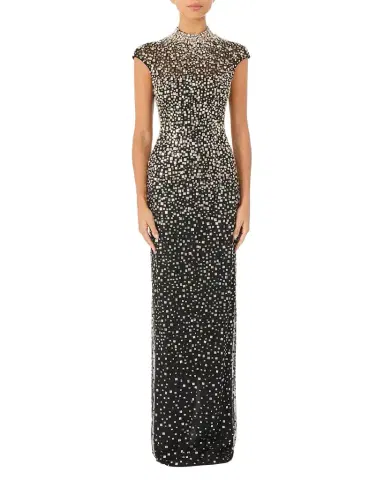Jenny Packham Treasure Embellished Cap-Sleeve Column Gown | Thumbnail 1 Jenny Packham Treasure Embellished Cap-Sleeve Column Gown | Thumbnail 1