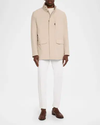 Brioni Men's Concealed-Zip Field Jacket | Thumbnail 2 Brioni Men's Concealed-Zip Field Jacket | Thumbnail 2