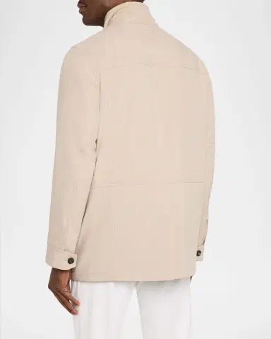 Brioni Men's Concealed-Zip Field Jacket | Thumbnail 3 Brioni Men's Concealed-Zip Field Jacket | Thumbnail 3