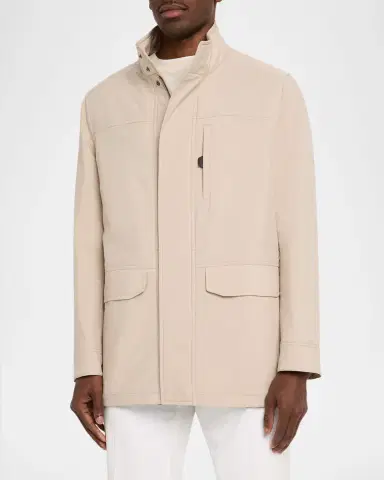 Brioni Men's Concealed-Zip Field Jacket | Thumbnail 4 Brioni Men's Concealed-Zip Field Jacket | Thumbnail 4