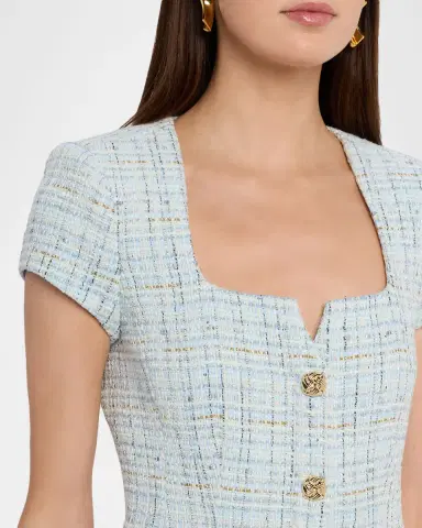 Generation Love Sierra Tweed Mini Dress | Thumbnail 5 Generation Love Sierra Tweed Mini Dress | Thumbnail 5