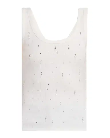 Generation Love Evita Embellished Rib-Knit Jersey Tank Top | Thumbnail 1 Generation Love Evita Embellished Rib-Knit Jersey Tank Top | Thumbnail 1