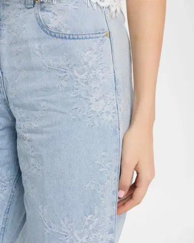 Generation Love Milagro Floral Jacquard Jeans | Thumbnail 5 Generation Love Milagro Floral Jacquard Jeans | Thumbnail 5