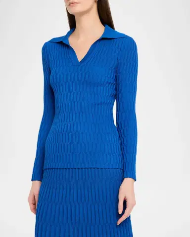 Misook Raised Geometric Soft Knit Tunic | Thumbnail 4 Misook Raised Geometric Soft Knit Tunic | Thumbnail 4