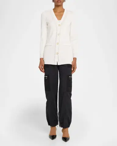 Misook Heritage Bead-Trim Flat Knit Cardigan | Thumbnail 2 Misook Heritage Bead-Trim Flat Knit Cardigan | Thumbnail 2