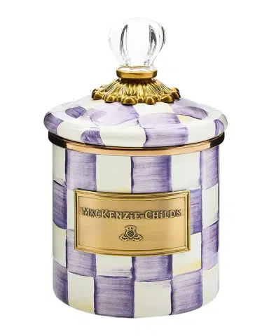 MacKenzie-Childs Violet Check Demi Canister | Thumbnail 2 MacKenzie-Childs Violet Check Demi Canister | Thumbnail 2