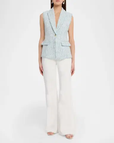 Generation Love Rialto Tweed Sleeveless Blazer | Thumbnail 2 Generation Love Rialto Tweed Sleeveless Blazer | Thumbnail 2
