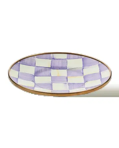 MacKenzie-Childs Violet Check Saucer | Thumbnail 2 MacKenzie-Childs Violet Check Saucer | Thumbnail 2