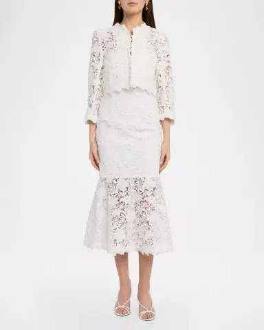 Generation Love Myra 3D Butterfly Lace Guipure Cropped Jacket | Thumbnail 2 Generation Love Myra 3D Butterfly Lace Guipure Cropped Jacket | Thumbnail 2
