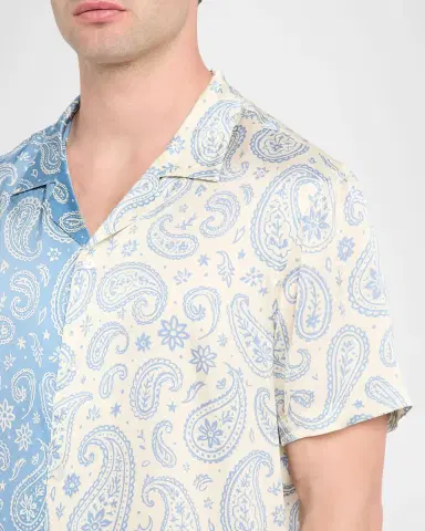 Monfrère Men's Bond Viscose Button-Down Shirt | Thumbnail 4 Monfrère Men's Bond Viscose Button-Down Shirt | Thumbnail 4