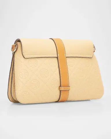 Tory Burch T Monogram Pebbled Leather Shoulder Bag | Thumbnail 3 Tory Burch T Monogram Pebbled Leather Shoulder Bag | Thumbnail 3