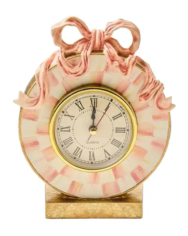MacKenzie-Childs It 's All About the Bow Desk Clock | Thumbnail 1 MacKenzie-Childs It 's All About the Bow Desk Clock | Thumbnail 1