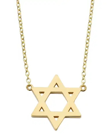 Jennifer Meyer 18K Yellow Gold Star of David Pendant Necklace | Thumbnail 1 Jennifer Meyer 18K Yellow Gold Star of David Pendant Necklace | Thumbnail 1