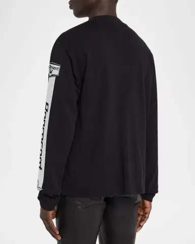 Represent Men's Mesh Pegasus Cotton Long-Sleeve T-Shirt | Thumbnail 3 Represent Men's Mesh Pegasus Cotton Long-Sleeve T-Shirt | Thumbnail 3