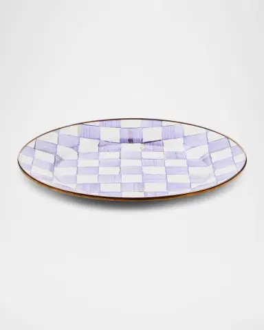 MacKenzie-Childs Violet Check Charger Plate | Thumbnail 2 MacKenzie-Childs Violet Check Charger Plate | Thumbnail 2