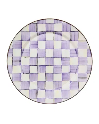 MacKenzie-Childs Violet Check Charger Plate | Thumbnail 1 MacKenzie-Childs Violet Check Charger Plate | Thumbnail 1