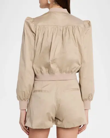 Generation Love Sariah Cotton Sateen Bomber Jacket | Thumbnail 3 Generation Love Sariah Cotton Sateen Bomber Jacket | Thumbnail 3