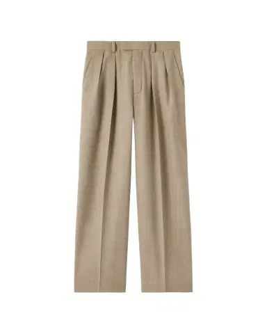 Loro Piana Rodger Pleated Wide-Leg Ankle Trousers | Thumbnail 1 Loro Piana Rodger Pleated Wide-Leg Ankle Trousers | Thumbnail 1