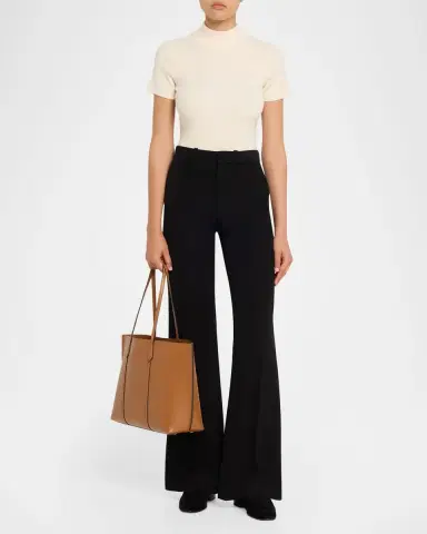 Tory Burch Perry Leather Tote Bag | Thumbnail 5 Tory Burch Perry Leather Tote Bag | Thumbnail 5