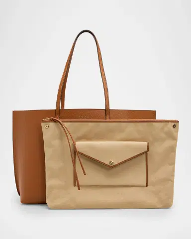 Tory Burch Perry Leather Tote Bag | Thumbnail 6 Tory Burch Perry Leather Tote Bag | Thumbnail 6