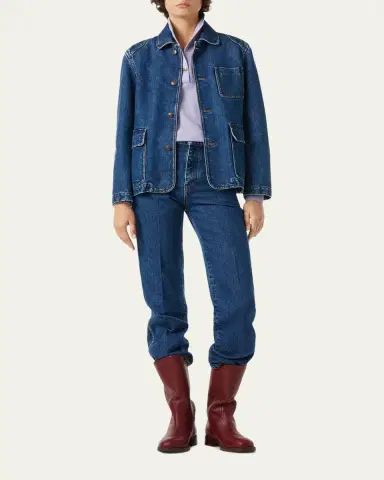 Loro Piana Nichi Denim Silk Jacket | Thumbnail 2 Loro Piana Nichi Denim Silk Jacket | Thumbnail 2