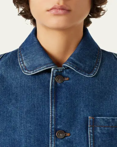 Loro Piana Nichi Denim Silk Jacket | Thumbnail 5 Loro Piana Nichi Denim Silk Jacket | Thumbnail 5