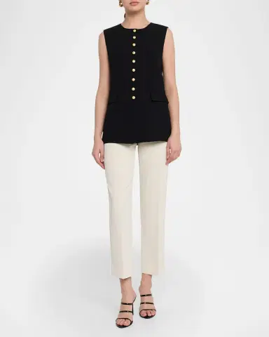 Kobi Halperin Kim Slim Button-Down Vest | Thumbnail 2 Kobi Halperin Kim Slim Button-Down Vest | Thumbnail 2