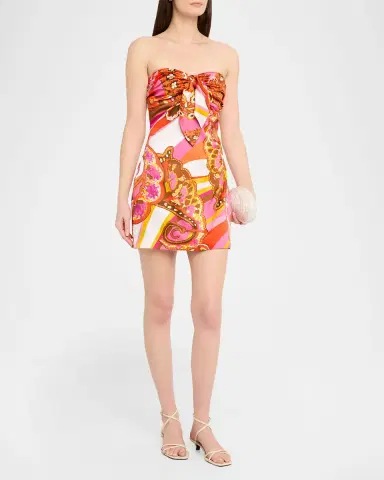 Ramy Brook Orion Strapless Floral-Print Mini Dress | Thumbnail 3 Ramy Brook Orion Strapless Floral-Print Mini Dress | Thumbnail 3