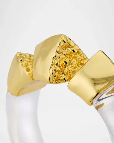 Alexis Bittar Lucite Brutalist Hinge Bracelet | Thumbnail 4 Alexis Bittar Lucite Brutalist Hinge Bracelet | Thumbnail 4