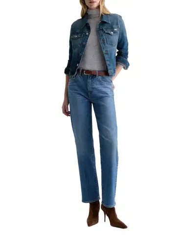 AG Jeans Sandra Low-Rise Slim Straight Jeans | Thumbnail 1 AG Jeans Sandra Low-Rise Slim Straight Jeans | Thumbnail 1