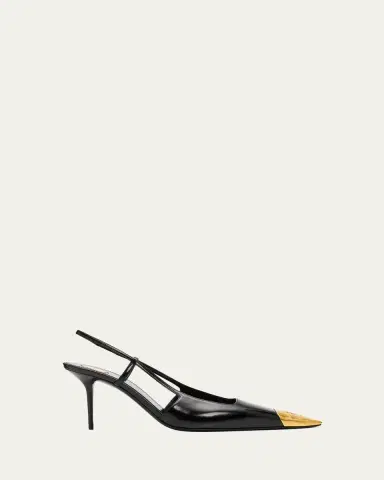 Saint Laurent 75mm Jeanne Leather Slingback Pumps | Thumbnail 7 Saint Laurent 75mm Jeanne Leather Slingback Pumps | Thumbnail 7