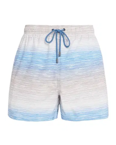 Bugatchi Men's Cruz Short-Length Horizon Line Swim Trunks | Thumbnail 1 Bugatchi Men's Cruz Short-Length Horizon Line Swim Trunks | Thumbnail 1