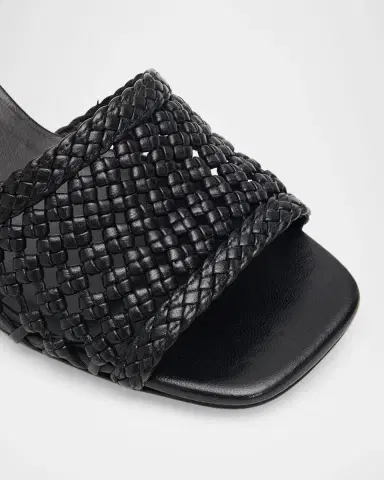 Stuart Weitzman Marina 50mm Leather Angled-Heel Slide Sandals | Thumbnail 2 Stuart Weitzman Marina 50mm Leather Angled-Heel Slide Sandals | Thumbnail 2