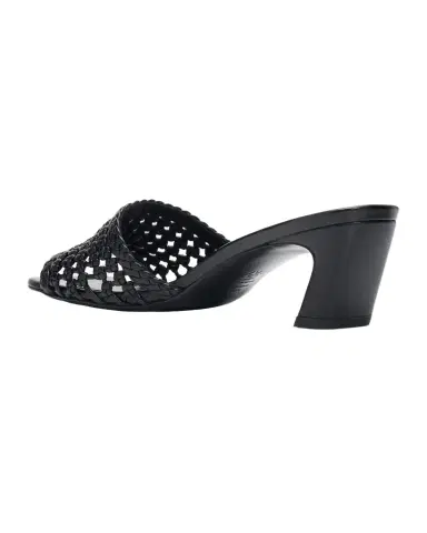 Stuart Weitzman Marina 50mm Leather Angled-Heel Slide Sandals | Thumbnail 1 Stuart Weitzman Marina 50mm Leather Angled-Heel Slide Sandals | Thumbnail 1