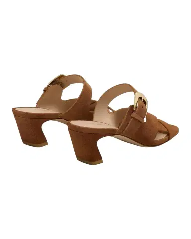 Stuart Weitzman 50mm Sai Suede Slide Sandals | Thumbnail 1 Stuart Weitzman 50mm Sai Suede Slide Sandals | Thumbnail 1