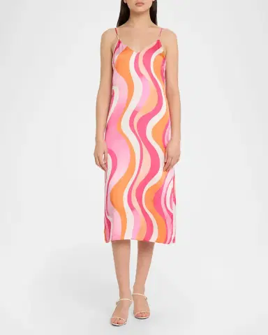 Ramy Brook Shannon Satin Midi Dress | Thumbnail 2 Ramy Brook Shannon Satin Midi Dress | Thumbnail 2