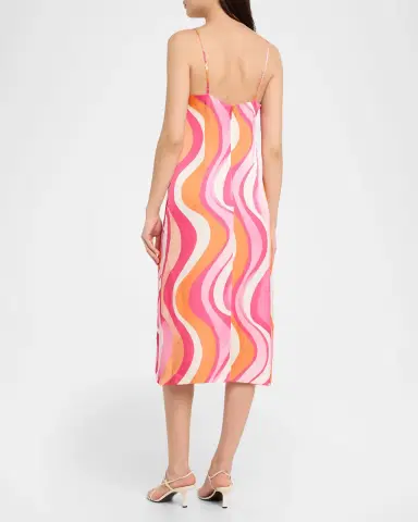Ramy Brook Shannon Satin Midi Dress | Thumbnail 3 Ramy Brook Shannon Satin Midi Dress | Thumbnail 3