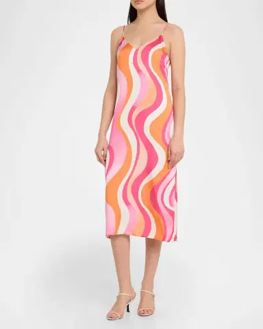 Ramy Brook Shannon Satin Midi Dress | Thumbnail 4 Ramy Brook Shannon Satin Midi Dress | Thumbnail 4