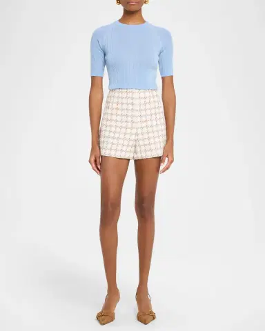 Veronica Beard Jazmin Tweed Shorts | Thumbnail 2 Veronica Beard Jazmin Tweed Shorts | Thumbnail 2